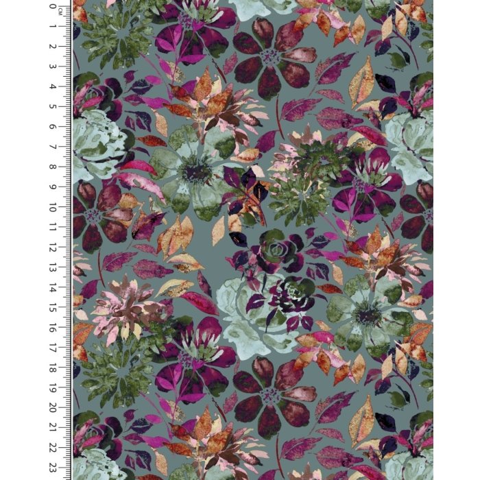 Viscose Jersey Digital Stylez Mutti Flower 5590