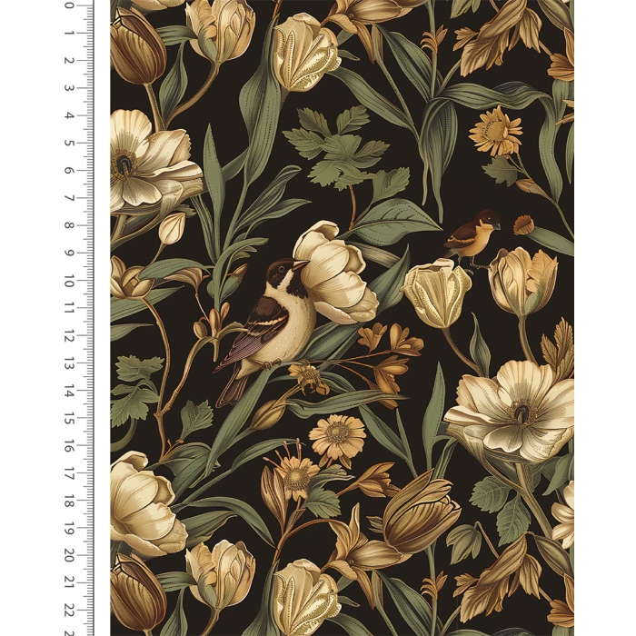 Alpen Fleece Digital Romantic Flower 6135