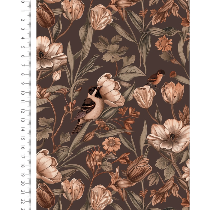 Alpen Fleece Digital Romantic Flower 6135