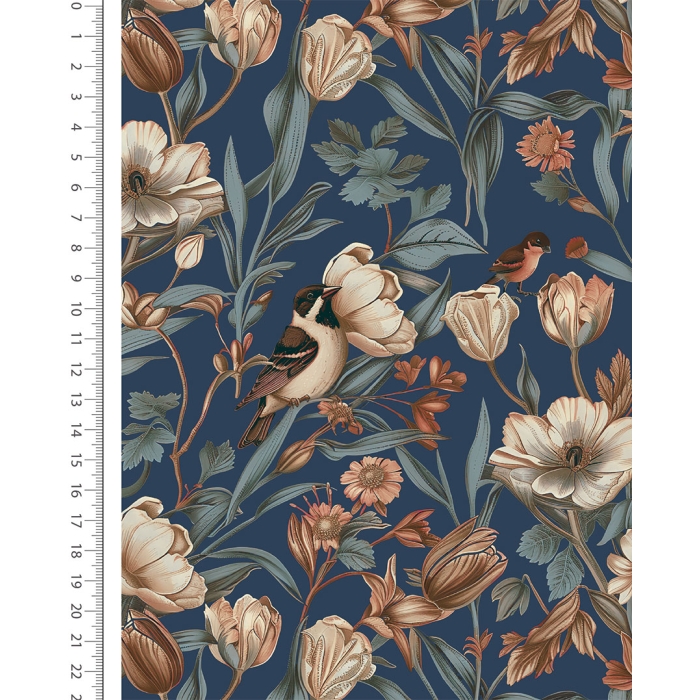 Alpen Fleece Digital Romantic Flower 6135