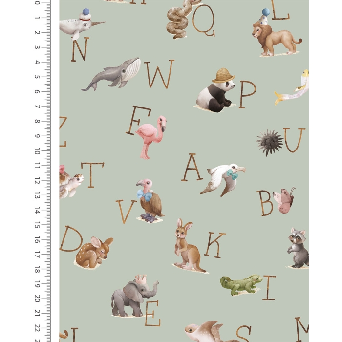 Flannel Digital Animal Alphabet 6132