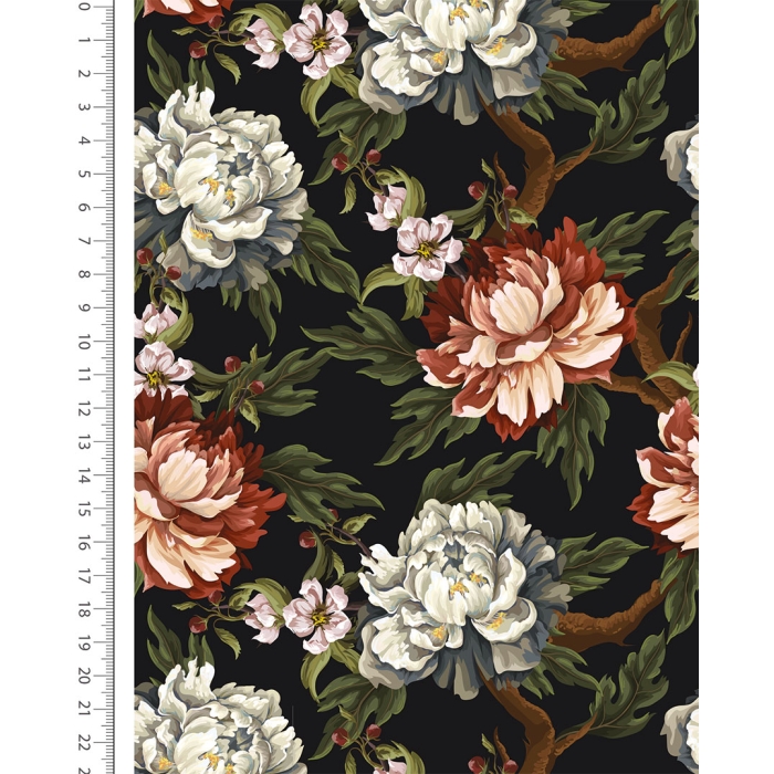 French Terry Brushed Digital Bloom 6173