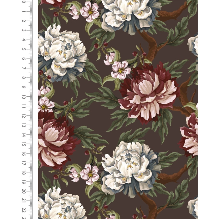 French Terry Brushed Digital Bloom 6173