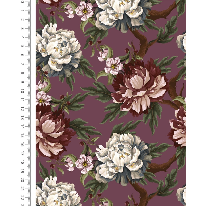 French Terry Brushed Digital Bloom 6173