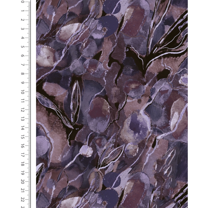 French Terry Brushed Digital Artificial Flower 6172