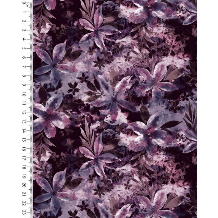 French terry digital Flower batik 5904