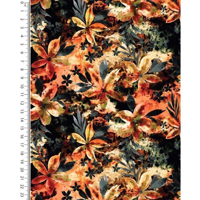Alpen Fleece Digital Flower Batik 5850