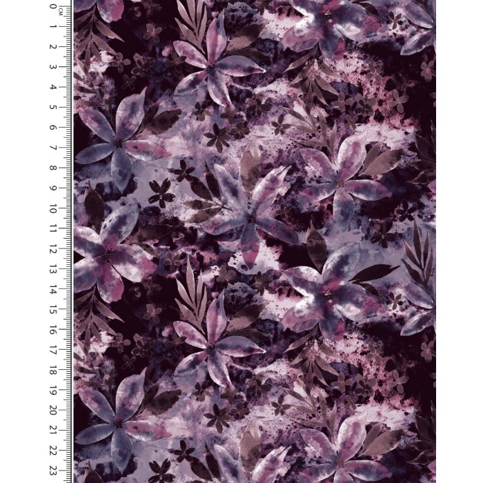 Alpen Fleece Digital Flower Batik 5850