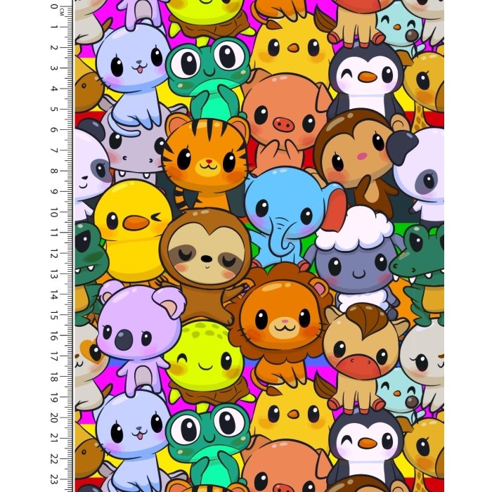 Alpen Fleece Digital Colourful Animals 5854
