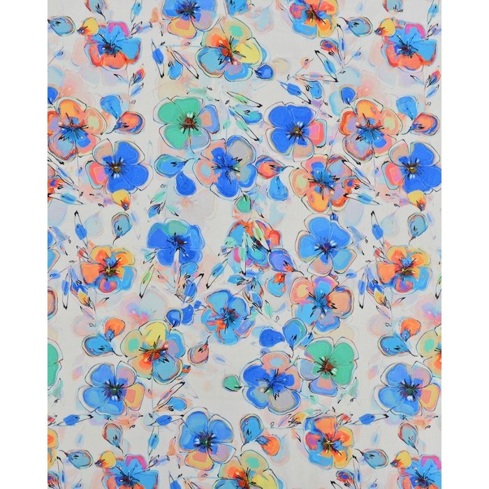 Poplin Stretch Flower 5973