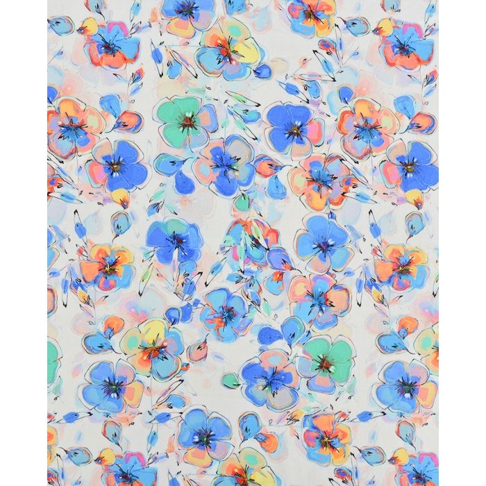 Poplin Stretch Flower 5973
