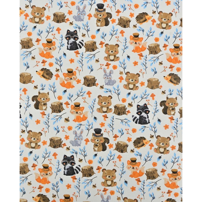 Poplin Forest Animals 90009