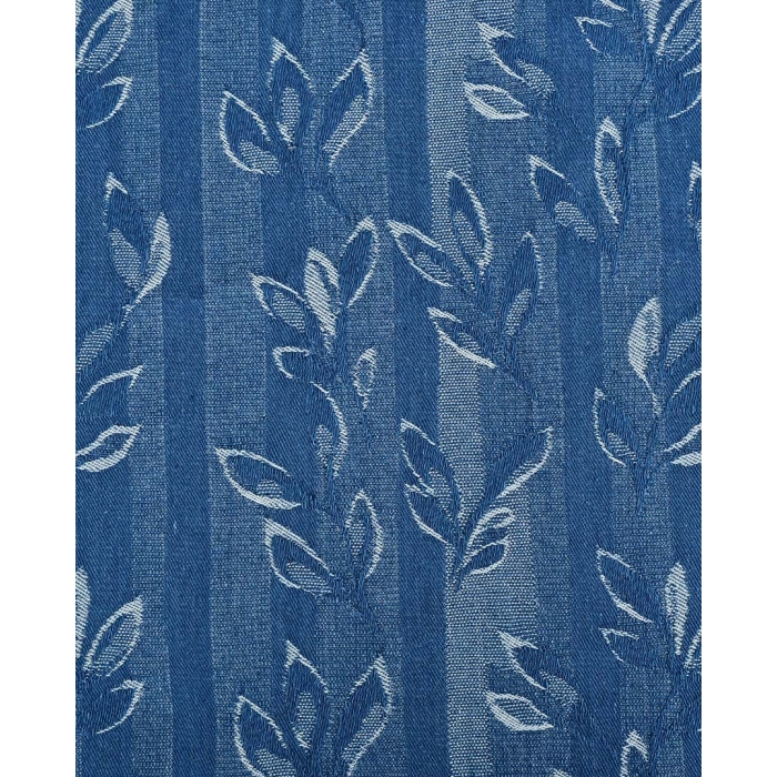 Denim Jacquard Leaves 6226