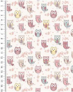 Poplin little ones colourful owl 5278