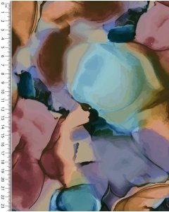 French Terry Digital Stylez Bright Ink 5580