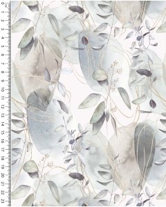 Bamboo Jersey Digital Stylez Big Leaves 5806