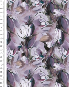 French Terry Brushed Digital Painted Flower 6170