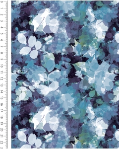 French Terry Brushed Digital Botanical Haze 6169