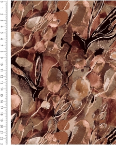 French Terry Brushed Digital Artificial Flower 6172