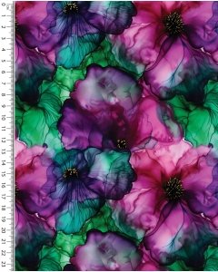 Jersey Digital Watercolor Flower 5895