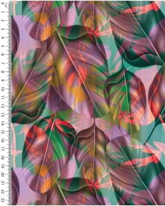 French Terry digital Leaves 5903