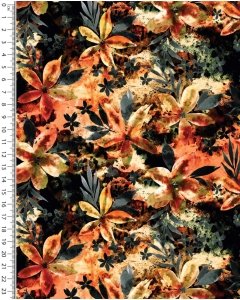 French terry digital Flower batik 5904