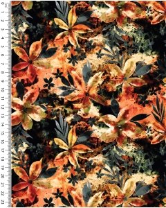 Alpen Fleece Digital Flower Batik 5850