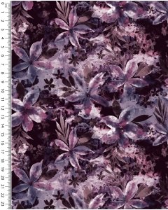 Alpen Fleece Digital Flower Batik 5850