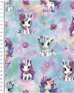 Alpen Fleece Digital Unicorn Tie Dye 5852