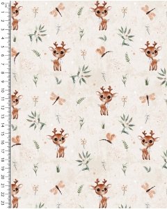 Alpen Fleece Digital Cute Deer 5857