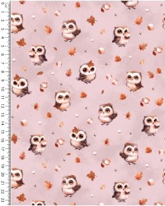 Alpen Fleece Digital Marshmallow Owl 5858