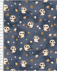 Alpen Fleece Digital Marshmallow Owl 5858
