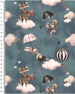 Alpen Fleece Digital Let's Fly Fox 5859