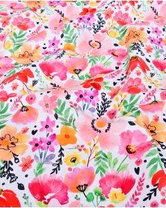 French Terry Digital Flowers 5917