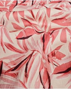 Viscose Crepe Digital Leaves 5988