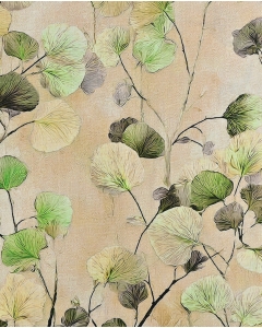 Viscose Linen Digital Leaves 6066