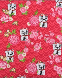 Poplin Lucky Cat 90174