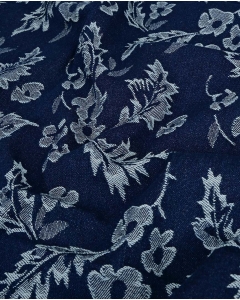 Denim Jacquard Flowers 6224