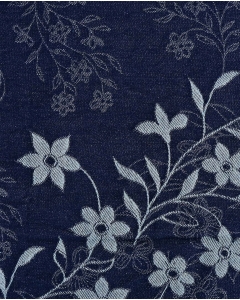 Denim Jacquard Flowers 6222