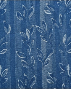 Denim Jacquard Leaves 6226