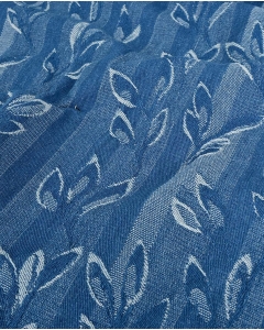 Denim Jacquard Leaves 6226
