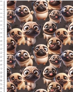 Sweat Digital Happy Pugs 6148