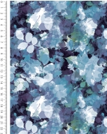 French Terry Brushed Digital Botanical Haze 6169