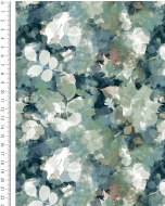 French Terry Brushed Digital Botanical Haze 6169