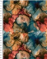 Jersey Digital Watercolor Flower 5895
