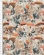 French Terry digital Autumn Mushrooms 5900