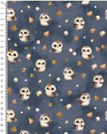 Alpen Fleece Digital Marshmallow Owl 5858
