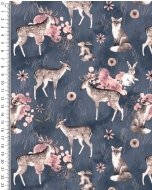 Alpen Fleece Digital Forest Animals 5860
