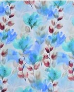 Cotton Stretch Satin Leaves 5982