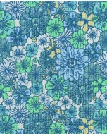 Waffle jersey toff retro flowers 5262